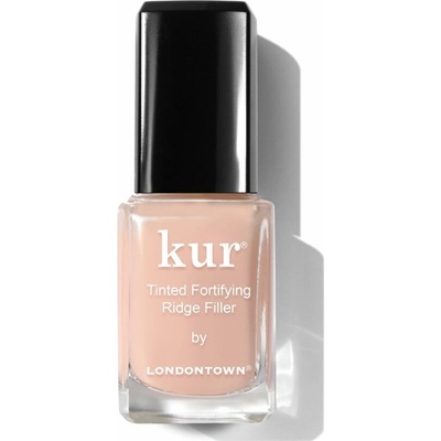 LONDONTOWN kur Tinted Fortifying Ridge Filler Vyhladzujúci tónovaný lak na nechty Apricot Beige marhuľovo béžová 12 ml