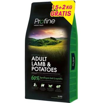 Profine Храна за кучета средно-едри породи profine dog adult lamb & potatoes 15 кг + 2кг Бонус