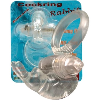 Вибриращ пенис пръстен с клитор стимулатор - Rabbit Silicone (SEVCR00432)