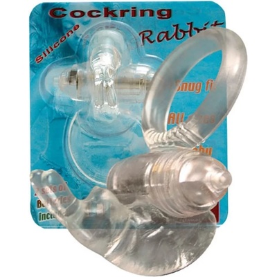 Вибриращ пенис пръстен с клитор стимулатор - Rabbit Silicone (SEVCR00432)