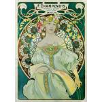 Bluebird Puzzle - Puzzle Alfonz Mucha: Daydream, 1897 - 1 000 piese