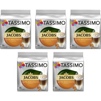 Douwe Egberts Tassimo Latte Macchiato Caramel 16 капсули (8 напитки) кашон 5 опаковки