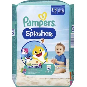 Pampers Бебешки бански пелени Pampers - Midi, Размер 3, 6-11 kg, 12 броя (1007000072)