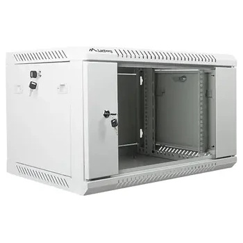 Image 1 of Lanberg Комуникационен шкаф, Lanberg rack cabinet 19" wall-mount 6U / 600x450 for self-assembly (flat pack), grey (WF01-6406-10S)