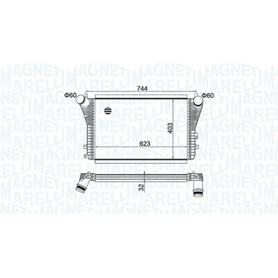 Chladič plniaceho vzduchu MAGNETI MARELLI 351319204050