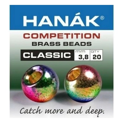 Hanák HA Classic mosaz.hlavičky Metallic+duhové 3.8mm,20ks