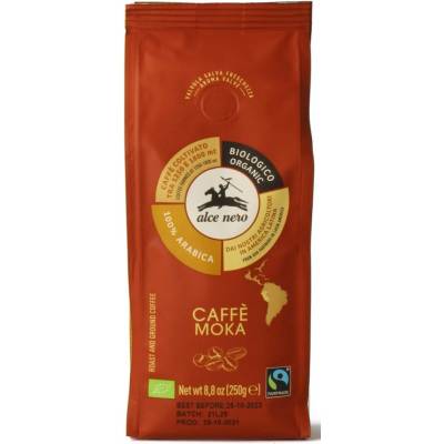 ALCE NERO MLETÁ KÁVA ARABICA 100 % ESPRESSO FAIR TRADE HORSKÁ BIO 250 g