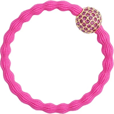 Gumička na vlasy By Eloise London Bling Charms Disco Ball barva Fuchsia
