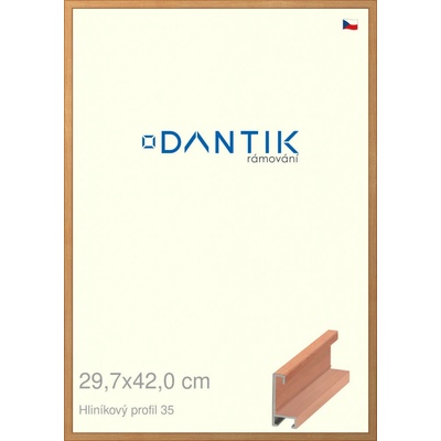 DANTIK rám na obraz 29,7 x 42 Dýha třešeň