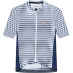 CafÉ du cycliste Мъжка фланелка с къс ръкав за колоездене CAFÉ DU CYCLISTE Romy Cycling jersey - White Navy (056-4293-0212)