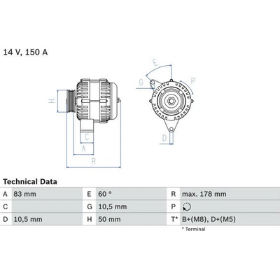 generátor BOSCH 0 986 041 520