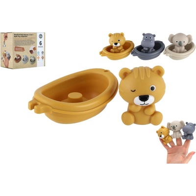 Teddies Lodičky so zvieratkami 6 ks