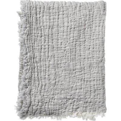 Klippan Švédsko bavlna DUO grey Světle šedá deka 130x170
