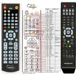 GENERAL REBOX RE-4000HD, RE-4010HD, RE-4200HD, RE-4210HD - съвместимо дистанционно управление на марката General (RE-4000HD, RE-4010HD, RE-4200HD, RE-4210HD) Дистанционно