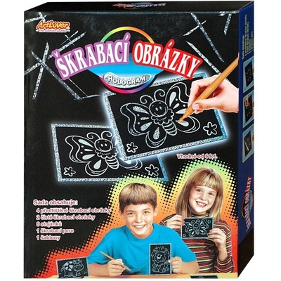 Vyškrabovací obrázky Holografické