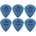 Dunlop 498R10 Tortex Jazz III XL 6 Перце за китара (498R100-6PACK-SET)
