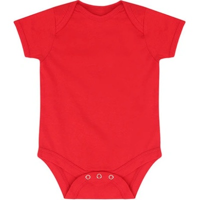 Larkwood Kojenecké body s krátkým rukávem LW Red