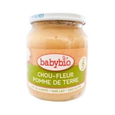 Bebybio НОВО Био Зеленчуково пюре - Карфиол и Картофи (6+ месеца) -130г - Babybio (4110)