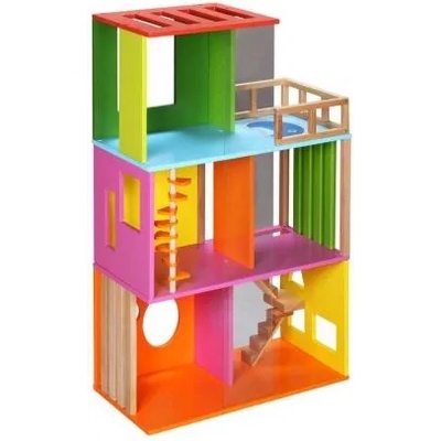 Classic world - Модерна дървена къщичка за кукли (4124)