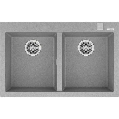 Teka Гранитна мивка, авт. клапан, за шкаф 80 см ForSquare 2B 790 TG КАМЕННОСИВА (M.1029.КС)
