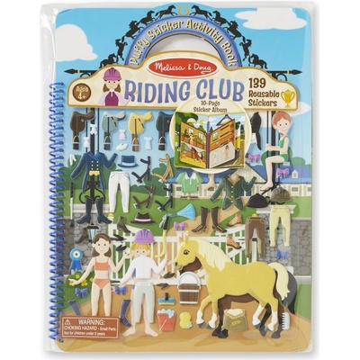 Melissa & Doug Znovunalepiteľné samolepky Jazdecký klub