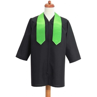 DĚTSKÝ studentský talár - černý, Barva šálu 800 - zelená