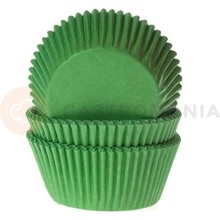 House of Marie Košíčky na cupcakezelená HM0091 zelená průměr 5 cm 50 ks