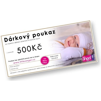 Little Angel-Dárkový šek 500,- Kč