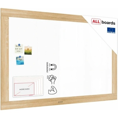ALLboards Magnetická tabule PREMIUM 150 x 100 cm MP1510OAK