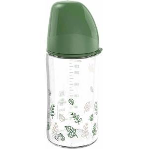 Nip Бебешко шише за момче NIP Green - Cherry, Flow M, 240 ml (4000821351189) - ozone