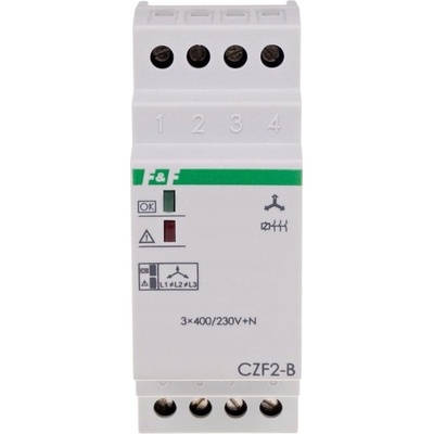 Relé F&F 10 A 400 V IP20 2modulové