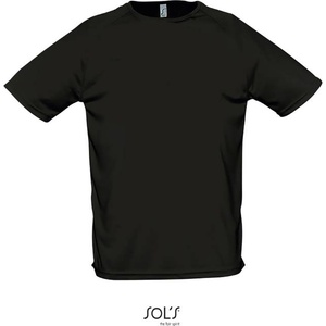 SOL'S sporty / Мъжка спортна тениска с реглан - черна xs (25193900200)