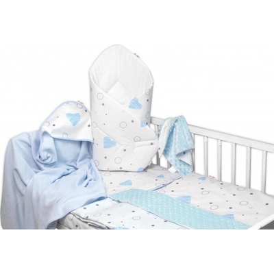 Baby Nellys 6dílná sada I love Boy bílá/modrá 135 x 100 cm – Zboží Dáma