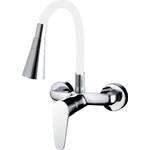 Cascada Месингов стенен смесител Cascada Flexible White с гъвкаво тяло (3529185)