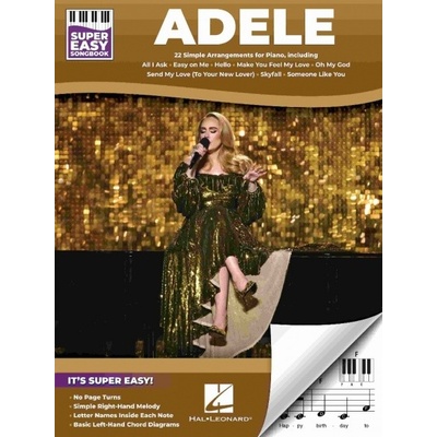 Adele super jednoduché noty pre klavír