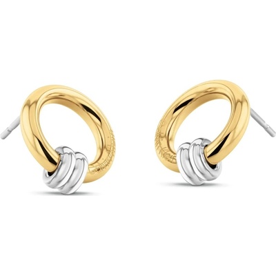 Calvin Klein Pôvabné bicolor náušnice Duality 35000926