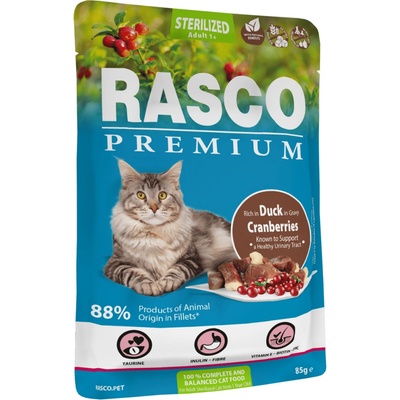 Rasco Premium Cat Adult Sterilized Duck gravy 85 g