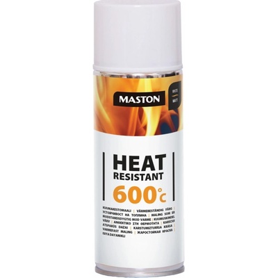 MASTON HEAT RESISTANT - teplotne odolný sprej - strieborný do 600°C - 400 ml