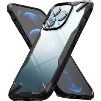 Ringke Противоударен Хибриден Калъф за iPhone 13 Pro Max, RINGKE Fusion X Case, Черен (8809818842855)