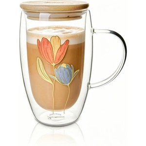 Luigi ferrero Чаша за капучино и лате Luigi Ferrero Coffeina FR-8045DB 500ml, с капаче