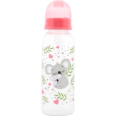Lorelli Бебешко шише Lorelli Baby Care - Simple, 250 ml, Shell Pink (10200110006)