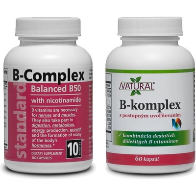 Natural Vitamín B Komplex 50 mg 100 kapsúl