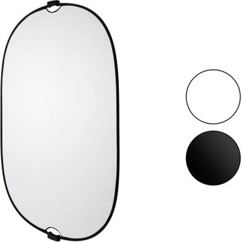 Skladacie pozadie 2-in-1 150x200cm Čierna/Biela, FOMEI