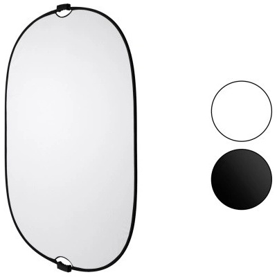 Skladacie pozadie 2-in-1 150x200cm Čierna/Biela, FOMEI