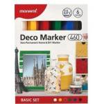 Monami Deco Marker 460 Basic Set (B: 6C) 20800015010 MONAMI