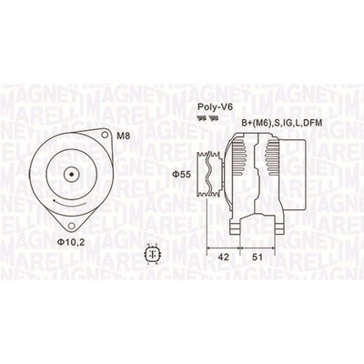 Generátor MAGNETI MARELLI 063732126010