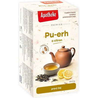 Apotheke čaj Pu-erh a citron 20 x 2 g