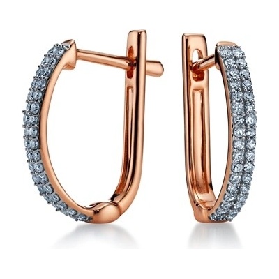 L'Amour Diamonds Zlaté náušnice s diamanty JE5575P