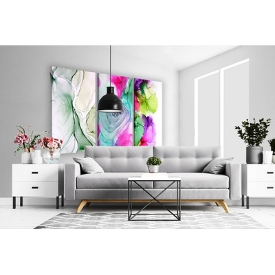 Divio Třídílný obraz na plátně colorful, vzor 41122 Velikost: 90x180 cm