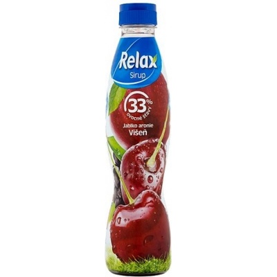 Relax Ovocný sirup 33% Višeň Jablko Aronie 0,7 l